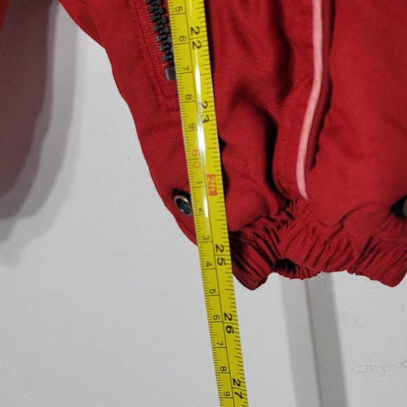 Mini Ungava Baby Toddler Hooded Snow Suit Red Blue Zippered Faux Fur Trim 12Mon - Picture 6 of 14